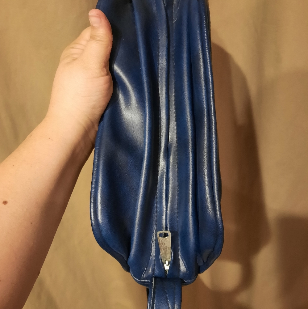 Vintage Vinyl Patchwork Stripes Bag - image 5